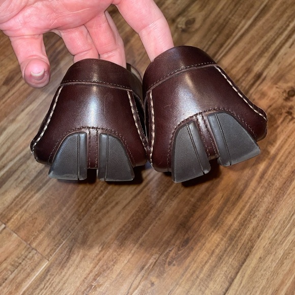 Ferragamo Men's loafers 8.5 EE Parigi driver driving brown leather slip on - Picture 8 of 13